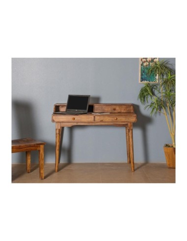 in9411457 - bureau nikki 3 tiroirs - acacia - 115x50