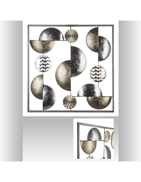 148278b - deco mur met fiore or/ar 50x50