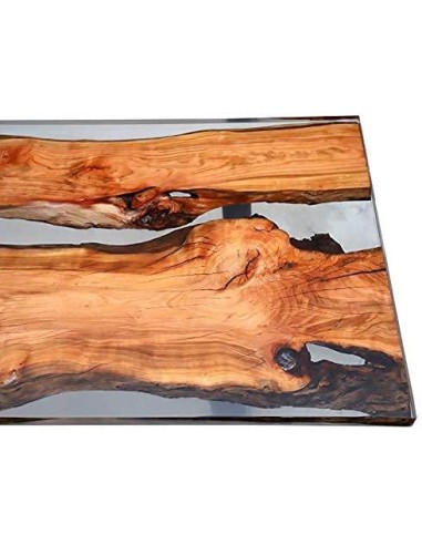 in9111512 - table crystal acacia avec pds u noir 240x100