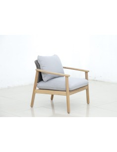 huc40158 - canapé 3 places freeport 100% acacia