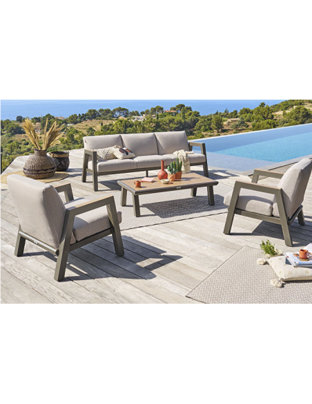 196972 - salon axiome 5p beige & praline