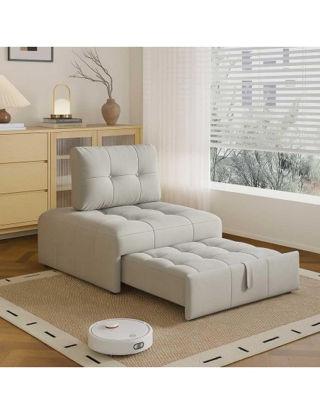 fauteuil howly beige - bluvel 30