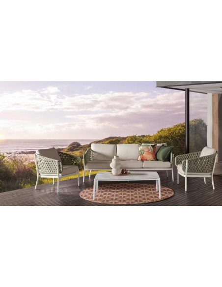 79272+79273+79270 - salon alfie canapé 3places+ 2 fauteuils  +1 tb 130*65 cm