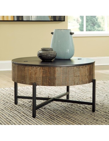 in934532 - table basse avadhi en bois de manguier 84x84x48