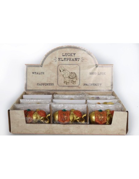 elephant dore 8x3.5x5cm - 4ass