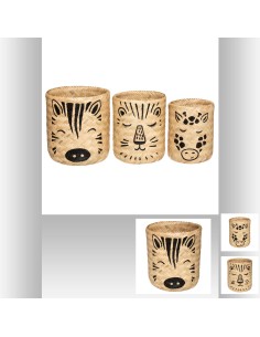 panier bambou safari - s