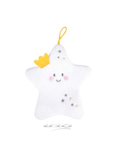 6ahy210 - gant de toilette marionnette 19.5*h20cm etoile essen'ciel
