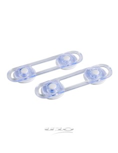 6sep201 - set de 2 loquets de securite petit modele - 12*4.5*1cm - pvc