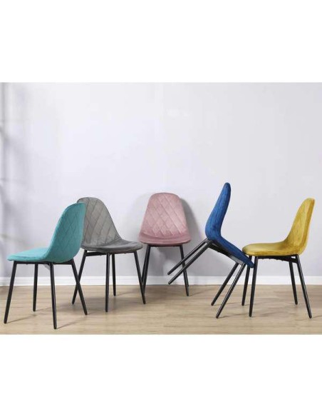 39400bu - chaise honfleur bleu