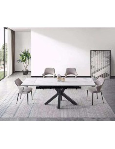 58503bl - table de repas mia blanc