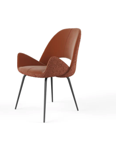 15410tc - chaise - eliana marron