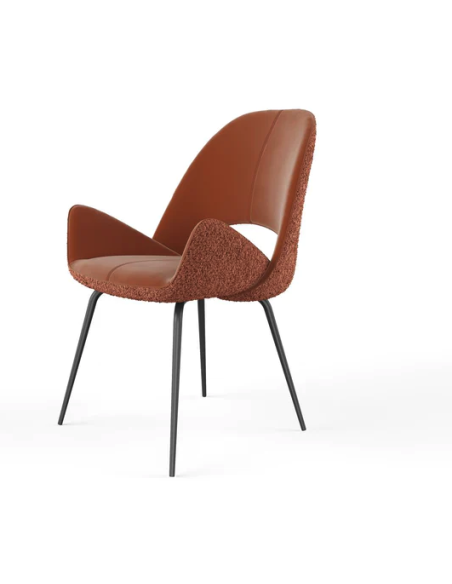 15410tc - chaise - eliana marron