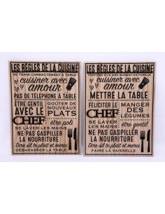 plaque en bois regles de la cuisine 2ass