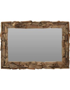 j11302230-miroir 72x51x6cm, carré, boi