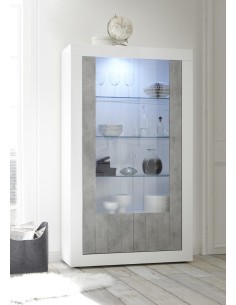 urbino vitrine avec led 110x190x42