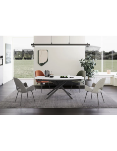 58500bl - table de repas - briga blanc - lot de 1