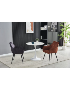 14720ga - chaise country gris anthracite