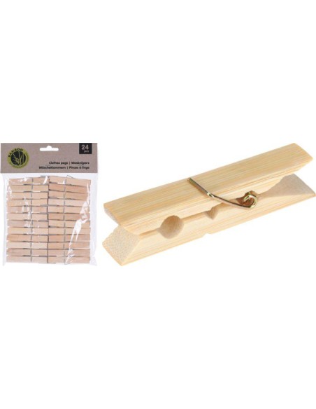 wk1500000-pinces é linge bambou s24pcs