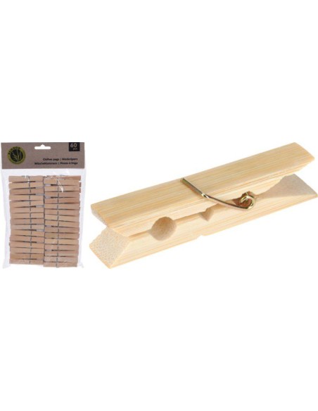 wk1500010-pinces é linge bambou - set 6p