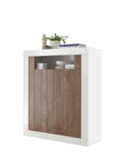 20 90 35 -04d - argentier 2 portes urbino bois/dark walnut