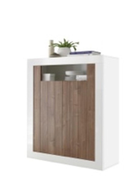 20 90 35 -04d - argentier 2 portes urbino bois/dark walnut