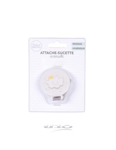 6rep215 - attache sucette avec fixation par clip nuage essen'ciel