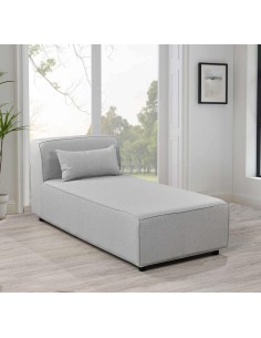 fauteuil rolita lounge/meridienne  -grey  polyester _15225053