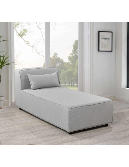 fauteuil rolita lounge/meridienne  -grey  polyester _15225053