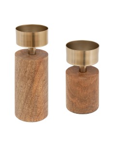 196728 - bougeoir bois noyi s