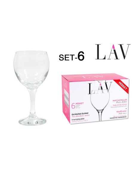 20084s - set 6 flutes 365cc misket