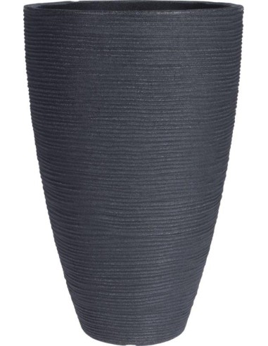 y54192110-pot a fleurs dia 28xh43cm, gri