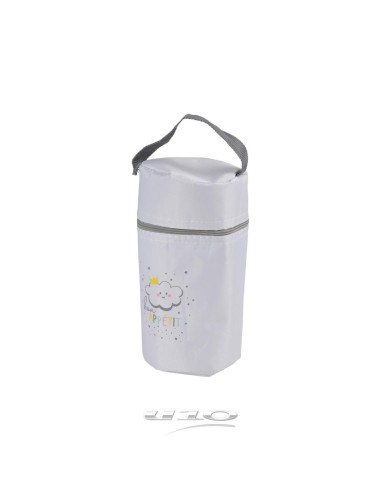 6rep257 - porte biberon isotherme d10*h21cm nuage essen'ciel