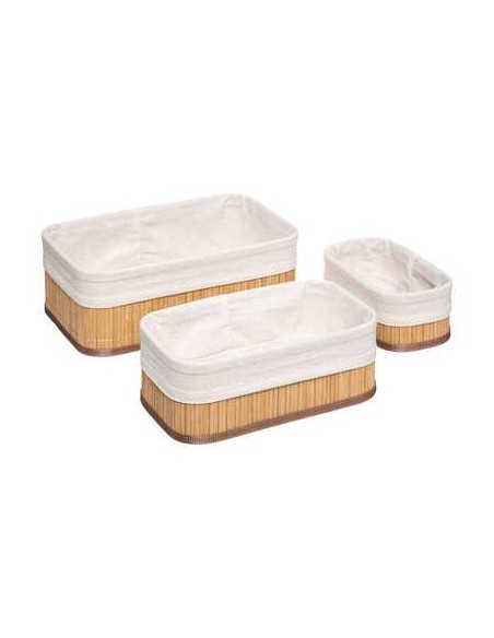 174509a - lot panier x3 bam tissu