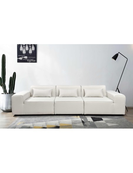 sofa 3 place rolita grey - polyester _15225053