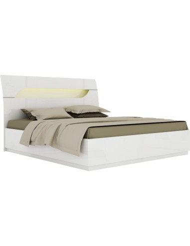 17218bl-evelyn commode 6 tiroirs laque blanc 137x45x77,8