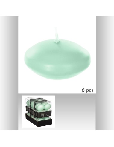 103200e-bougie fltte menthe x6 D. 4,5 x P. 2,5 cm
