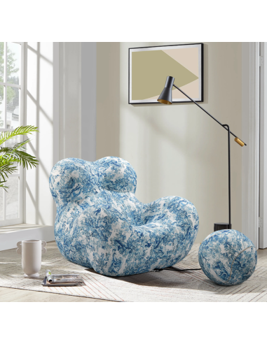 fauteuil novaten fabric_ green leaf