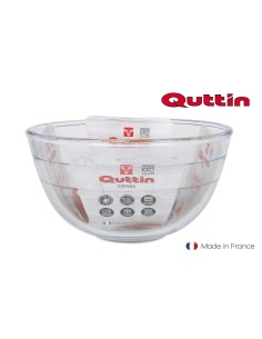 qt-8890103 - saladier verre d24cm 3.8l quttin