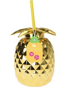 170482100-drinking mug pineapple gold