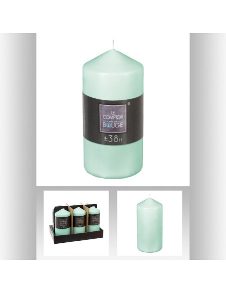 103240e-bougie rnd menthe 6.8x14