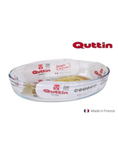 qt-8890361r - plat verre oval 30x21cm quttin
