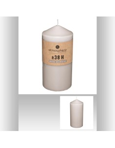 145182-bougie rnd taupe 6.8x14