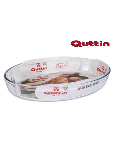qt-8890363r - plat verre oval 39x27cm