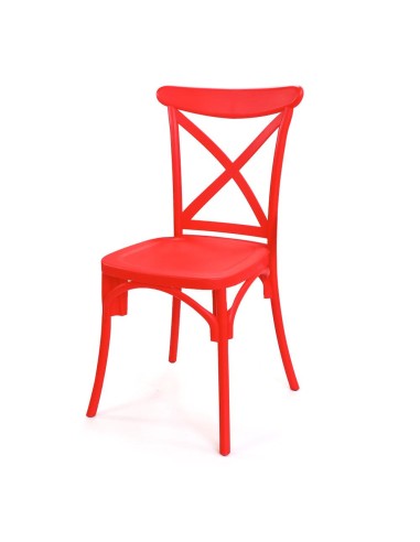 chaise bistrot brooklyn rouge