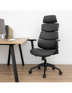 chaise de bureau dinitat noir pu 02