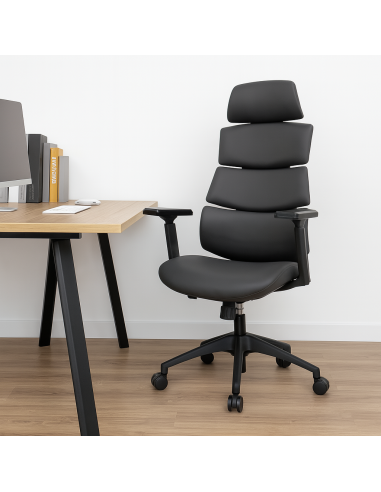 chaise de bureau dinitat noir pu 02