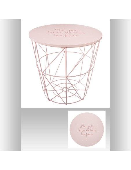 table rangement kumi rose