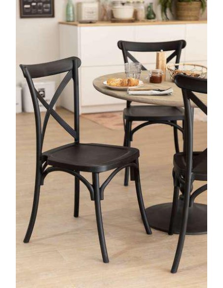 chaise bistrot brooklyn marron