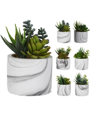 321000130-artificial plant round concret