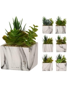 321000140-artificial plant square pot